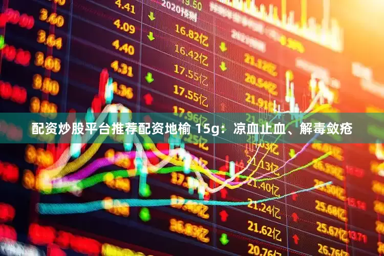配资炒股平台推荐配资地榆 15g：凉血止血、解毒敛疮