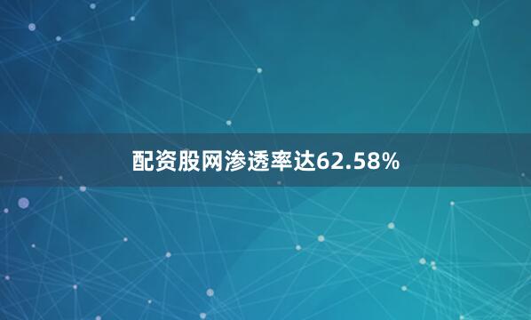 配资股网渗透率达62.58%